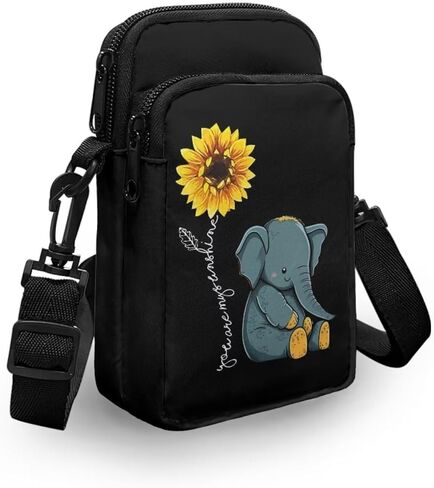 WELLFLYHOM Cell Phone Purse Women Crossbody Bag Canvas Messenger Pouch Travel Wallet in Saudi Arabia