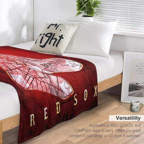 Atlanta Baseball Throw Blanket Lightweight Flannel Bedding Birthday Christmas Travel Gift Bed Blanket Best Gift for Fans 40x50 Inch in Saudi Arabia