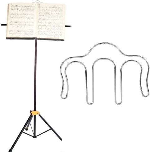 2Pcs Metal Music Book Clip Music Page Holder Sheet Music Holders for Sheet Music Stands,Books,Pianos(Silver) Performance Accessory in Saudi Arabia