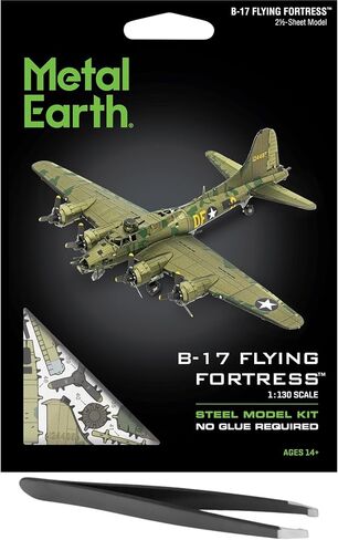 مجموعة نماذج معدنية ثلاثية الأبعاد ملونة من Fascinations Metal Earth B-17 مع ملاقط in Saudi Arabia