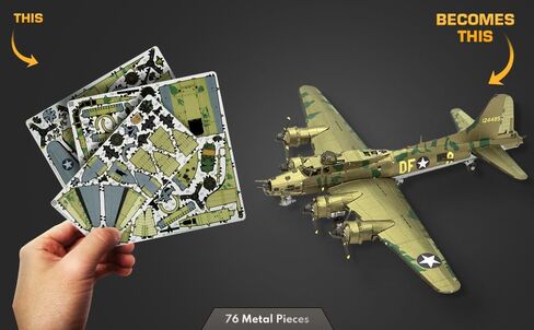 مجموعة نماذج معدنية ثلاثية الأبعاد ملونة من Fascinations Metal Earth B-17 مع ملاقط in Saudi Arabia