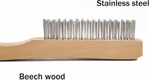 مجموعة فرش سلكية من الفولاذ المقاوم للصدأ من HILELIFE، 10 فرش سلكية شديدة التحمل لتنظيف الصدأ، قطعتان (فولاذ مقاوم للصدأ) in Kuwait