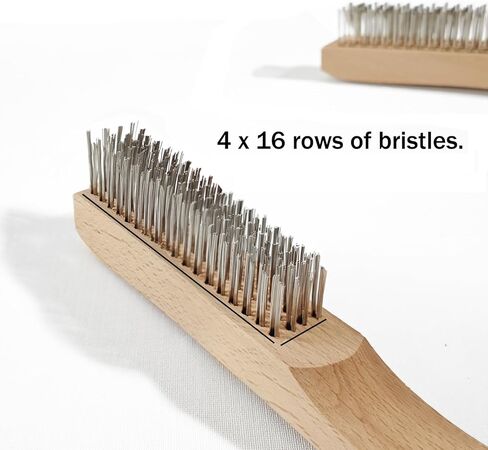 مجموعة فرش سلكية من الفولاذ المقاوم للصدأ من HILELIFE، 10 فرش سلكية شديدة التحمل لتنظيف الصدأ، قطعتان (فولاذ مقاوم للصدأ) in Kuwait