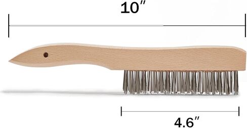 مجموعة فرش سلكية من الفولاذ المقاوم للصدأ من HILELIFE، 10 فرش سلكية شديدة التحمل لتنظيف الصدأ، قطعتان (فولاذ مقاوم للصدأ) in Kuwait