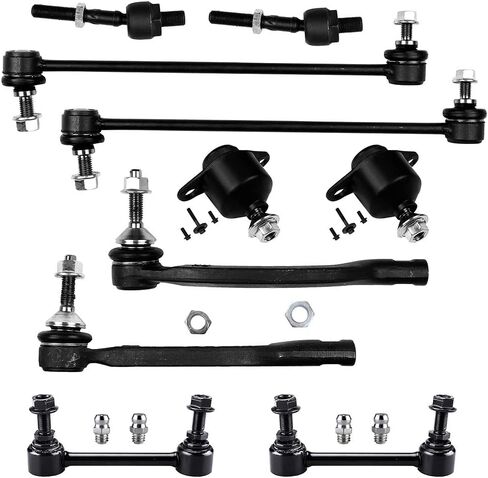 SCITOO 10-PC SET Suspension Kit For Volvo S80 Front Sway Bar End Link,Inner Tie Rod End,Lower Ball Joint,Outer Tie Rod End,Rear Sway Bar End Link in Saudi Arabia