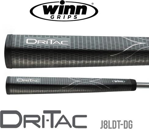 مقبض جولف Winn DriTac Lite Jumbo Pistol Putter، رمادي داكن in Saudi Arabia