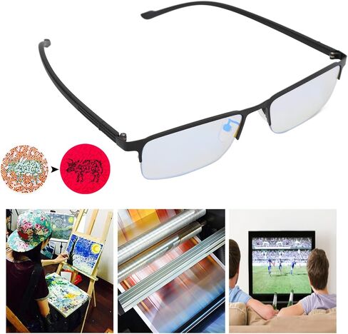 نظارات عمى الألوان للرجال والنساء، نظارات عمى الألوان، نظارات تصحيح عمى الألوان، نظارات ضعف مرنة، نظارات عمى الألوان باللون الأحمر والأخضر مع صندوق تخزين in Kuwait