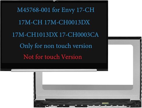 M45769-001 17.3 "شاشة بديلة لـ HP Envy 17-CH 17M-CH 17M-CH0013DX 17M-CH1013DX 17-CH0003CA 17-CH0008CA 17-CH0010CA 17-CH0011NR 17T-CH000 17T-CH100 LCD تعمل باللمس محول الأرقام ( لا الإطار) in Kuwait