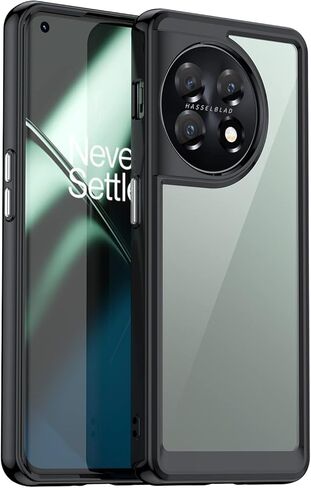 for ONE Plus 1+11 5G Phone Case, with Lightweight and high Transparency Shock Absorption Protection, TPU Material for Comfortable Touch, Screen Camera for high Protection, (Black) in Kuwait