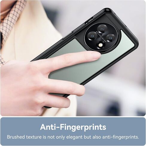 for ONE Plus 1+11 5G Phone Case, with Lightweight and high Transparency Shock Absorption Protection, TPU Material for Comfortable Touch, Screen Camera for high Protection, (Black) in Kuwait
