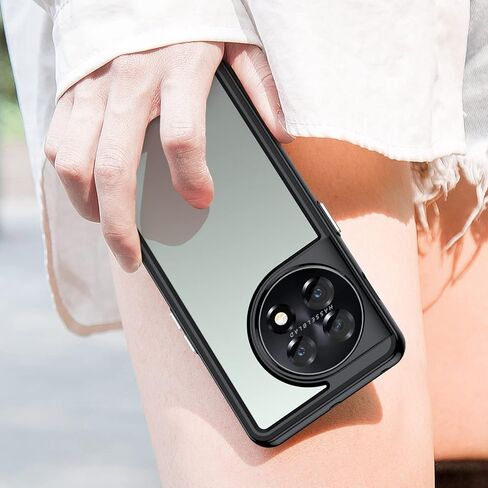 for ONE Plus 1+11 5G Phone Case, with Lightweight and high Transparency Shock Absorption Protection, TPU Material for Comfortable Touch, Screen Camera for high Protection, (Black) in Kuwait