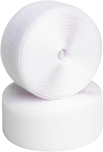 1 Inch x 33 Feet, Sew on Hook and Loop Tape, Non-Adhesive Back Heavy Duty Nylon Strips Fabric Fastener, Hook and Loop Strips for Home, School, Office and DIY Project in Saudi Arabia
