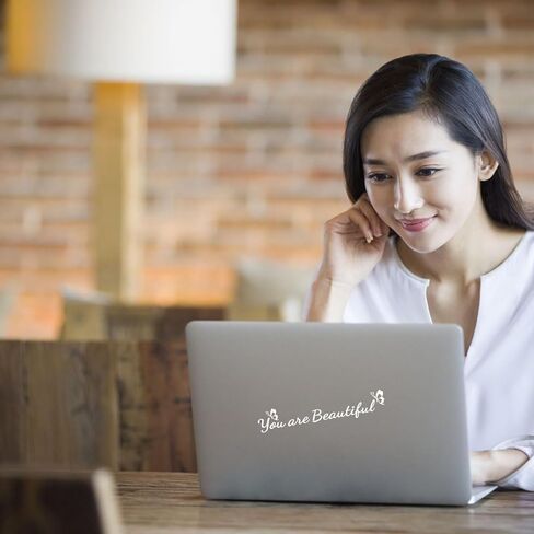 Worximmii 3×You Are Beautiful Rearview Mirror Decal,Butterfly Vanity Mirror Stickers,Rear View Mirror Vinyl Decal, Car Accessories Decal,Car Decal Gifts For Women, Self-adhensive Decal(All 3 Colors) in Kuwait