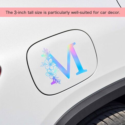 3 × حرف Monogram، ملصق أولي، حرف واحد فقط، ملصق من الفينيل للأكواب، ملصق حروف أبجدية زهرية، ملصق فينيل حروف أبجدية نباتية، ملصق أولي من الفينيل لاسم العائلة، مجموعة من 3 in Saudi Arabia
