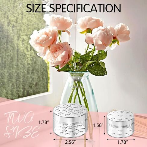 2pcs Spiral Ikebana Stem Holder, Spiral Stem Holder for Vases, Spiral Flower Stem Holder, 2024 Spiral Ikebana Stem Holder Ring, Spiral DIY Bouquet Twister Flower Arrangement Holder (2pcs Clear, S+L) in Saudi Arabia