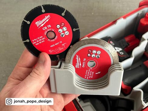 Generic Jonah Pope Design إدراج مطبوع ثلاثي الأبعاد لأداة القطع M12 ومنظم العبوات (إدراج فقط) (أسود) in Saudi Arabia