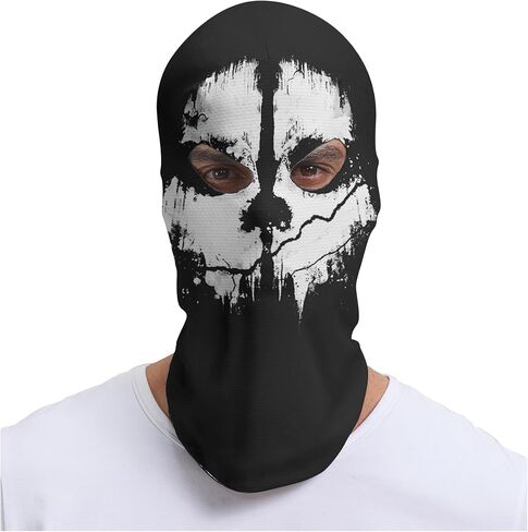 Kiyrnie Balaclava Face Mask Men Women 2 Hole Full Mask Skull Motorcycle Cycling in Saudi Arabia