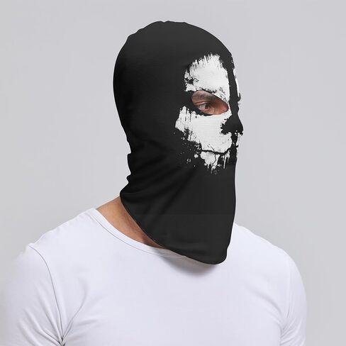 Kiyrnie Balaclava Face Mask Men Women 2 Hole Full Mask Skull Motorcycle Cycling in Saudi Arabia