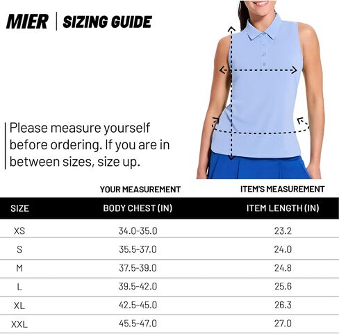 MIER Women's Golf Polo Shirts Sleeveless Dry Fit Collared Tennis Top with Racerback Athletic Solid Tank Tops, Breathable in Saudi Arabia
