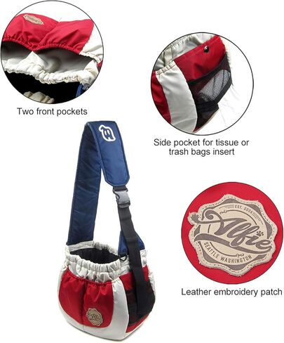 Alfie Pet - Hayden Pet Sling Carrier - Color: Red, White & Blue in Kuwait