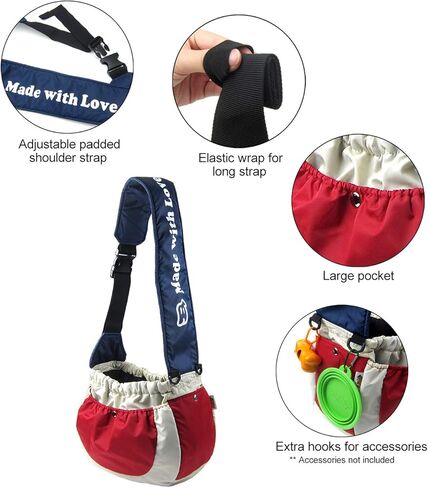 Alfie Pet - Hayden Pet Sling Carrier - Color: Red, White & Blue in Kuwait