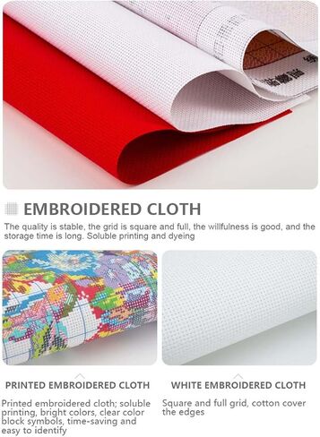 LOMTRATS مجموعة غرز متقاطعة أنيقة للمنزل 11CT مجموعة تطريز مختومة DIY حرفة تطريز للمبتدئين أو المبتدئين (40 × 30 سم) in Kuwait