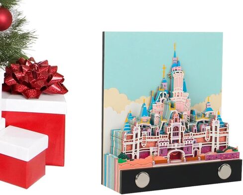 3D Memo Pad, Creative 3D Memo Pads Paper Art,Carving 3D Notepad DIY Sticky Post Craft Carving Gift,Fantasy Castle Art Notepad Desktop Decoration. (Castle 1) in Saudi Arabia