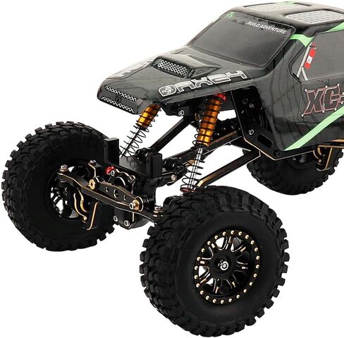 RZXYLRC 4 قطع 1.0 محور عجلات نحاسية لـ 1/24 محوري SCX24 90081 C10 AX24 1/18 TRX4m RC أجزاء ترقية السيارة الزاحفة (حافة A) in Saudi Arabia