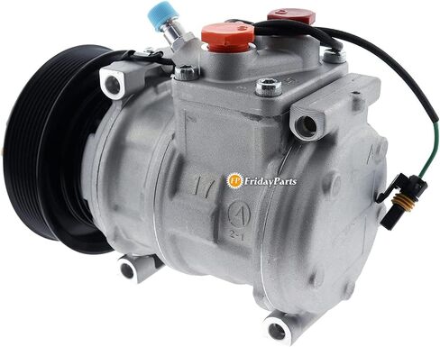 ضاغط تكييف الهواء من FridayParts RE46609 447200-4933 447200-4930 متوافق مع John Deere Loader 260 280 310G 410G 210LJ 1850 Tractor 5310N 5320N 5325N 5410 5420 5425 5510 1) in Kuwait