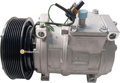 ضاغط تكييف الهواء من FridayParts RE46609 447200-4933 447200-4930 متوافق مع John Deere Loader 260 280 310G 410G 210LJ 1850 Tractor 5310N 5320N 5325N 5410 5420 5425 5510 1) in Kuwait