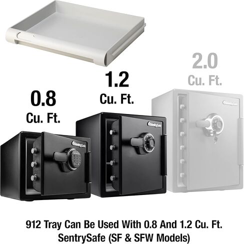 SentrySafe Locking Drawer for SFW082 and SFW123 Fireproof and Waterproof Safes, Multi-Positional Shelf Accessory for 0.8 and 1.2 Cubic Feet Safes, 913 in Saudi Arabia
