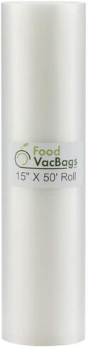 حقيبة واحدة من FoodVacBags مقاس 15 بوصة × 50 بوصة من حقيبة تخزين مانعة للتسرب كبيرة جدًا من مادة البولي نايلون على شكل قرص العسل in Kuwait