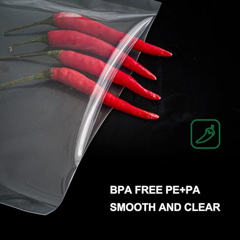MAGIC SEAL Chamber Machine Vacuum Pouches, Vacuum Sealer Smooth Flat Bags for Food Storage, BPA Free, 10 x 12 Inch, Pack of 100 Pre-Cut - NOT Compatible with FoodSaver Type Vacuum Sealers in Saudi Arabia