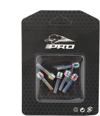 Bike Stem Bolts 6PCS M5x18mm Stem Bolts Screws Stainless Steel Bike Stem Parts with Washer for BMX MTB Road Bikes,Rainbow in Kuwait