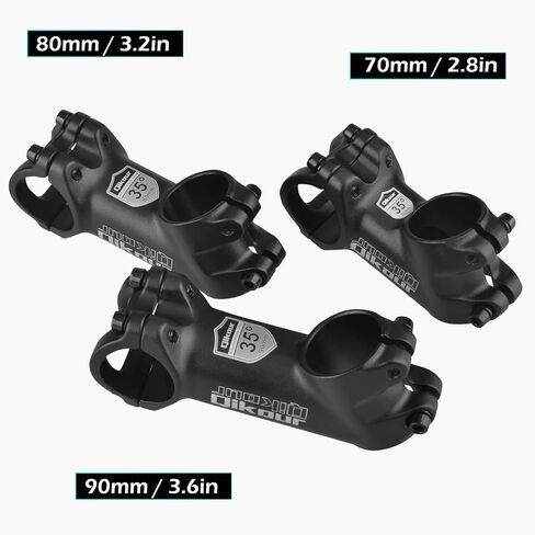 TRIWONDER 31.8 Bike Stem 7° 17° 45° Degree 60mm 70mm 80mm 90mm 100mm Bicycle Handlebar Stem Riser Bar Clamp for Mountain Bike, Road Bike, BMX, MTB in Saudi Arabia
