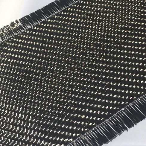 (5 ft-10 ft Rolls) KARBXON - 12 in - Carbon Fiber Fabric - Black - 3K - 240g/meter - Twill Weave - Advanced Fiber Cloth Fabric - Rolled 12" Wide Hemmed Fabric for Repair, Drones, RC & DIY Projects in Saudi Arabia