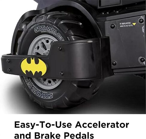 Batman Batmobile DC Comic Ride-On Toy for Kids, 6 & 12V Battery-Powered Electric Cars with Charger, Easy to Operate & Safe for Toddlers Ages 2-5, Perfect Superhero Gift for Boys & Girls in Saudi Arabia