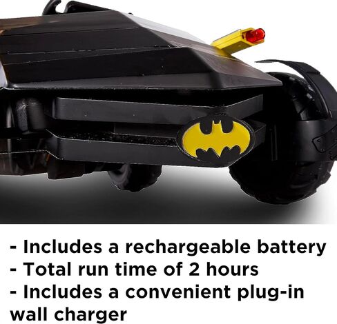 Batman Batmobile DC Comic Ride-On Toy for Kids, 6 & 12V Battery-Powered Electric Cars with Charger, Easy to Operate & Safe for Toddlers Ages 2-5, Perfect Superhero Gift for Boys & Girls in Saudi Arabia