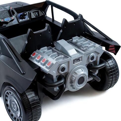 Batman Batmobile DC Comic Ride-On Toy for Kids, 6 & 12V Battery-Powered Electric Cars with Charger, Easy to Operate & Safe for Toddlers Ages 2-5, Perfect Superhero Gift for Boys & Girls in Kuwait