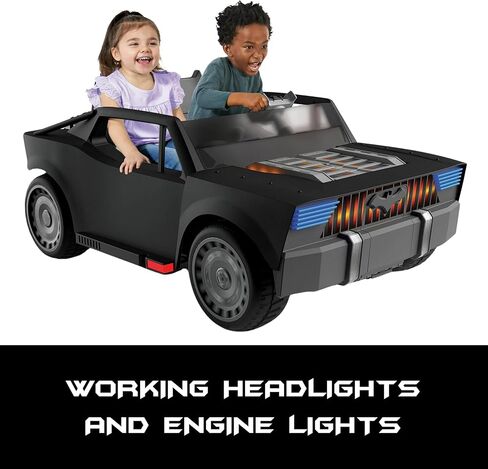 Batman Batmobile DC Comic Ride-On Toy for Kids, 6 & 12V Battery-Powered Electric Cars with Charger, Easy to Operate & Safe for Toddlers Ages 2-5, Perfect Superhero Gift for Boys & Girls in Kuwait