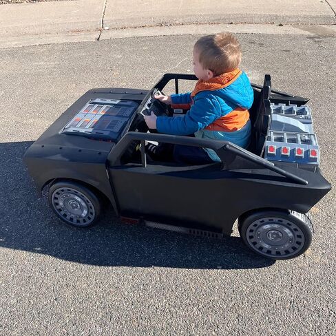 Batman Batmobile DC Comic Ride-On Toy for Kids, 6 & 12V Battery-Powered Electric Cars with Charger, Easy to Operate & Safe for Toddlers Ages 2-5, Perfect Superhero Gift for Boys & Girls in Kuwait