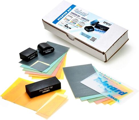 Tolecut Starter Kit - أوراق صنفرة PSA كاملة للمناقير والتشغيل والعيوب، SP9737، K800 - K3000، 14 ورقة + 1 بطاقة تول + 3 كتل تول in Saudi Arabia