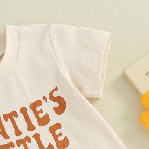 Aunties Bestie Baby Clothes Gender Neutral Baby Boy Girl RomperJumpsuit Infant Summer Letter Print Short Jumpsuit in Saudi Arabia
