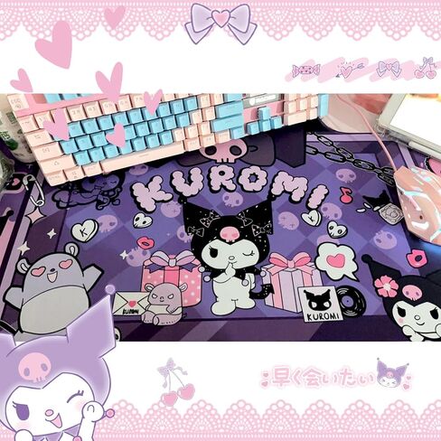Kawaii Desk Pad Anime Mouse Pad XLarge Size, Kawaii Desk Cccessories Gaming Mousepad Kawaii Room Decor for Girls in Saudi Arabia