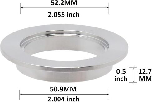 QMINOX Weld مقبس Flange KF-50 Vacuum Fittings، ISO-KF Flange Size NW-50، لأنابيب OD مقاس 2 بوصة in Kuwait