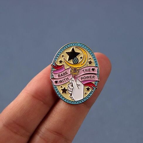 Magic Stick Babe the with power enamel pin brooch metal brooch badge for girls backpack shirt in Saudi Arabia