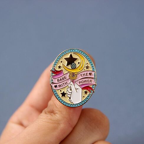 Magic Stick Babe the with power enamel pin brooch metal brooch badge for girls backpack shirt in Saudi Arabia