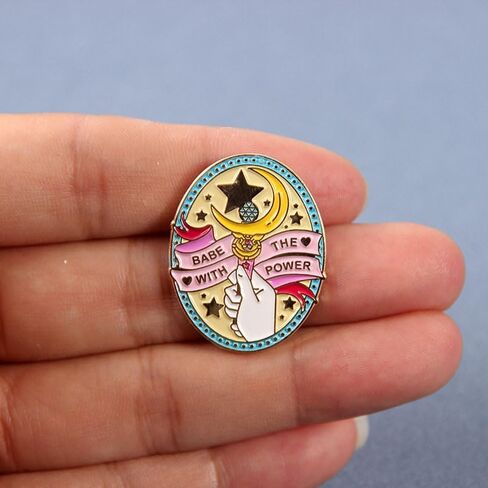 Magic Stick Babe the with power enamel pin brooch metal brooch badge for girls backpack shirt in Saudi Arabia