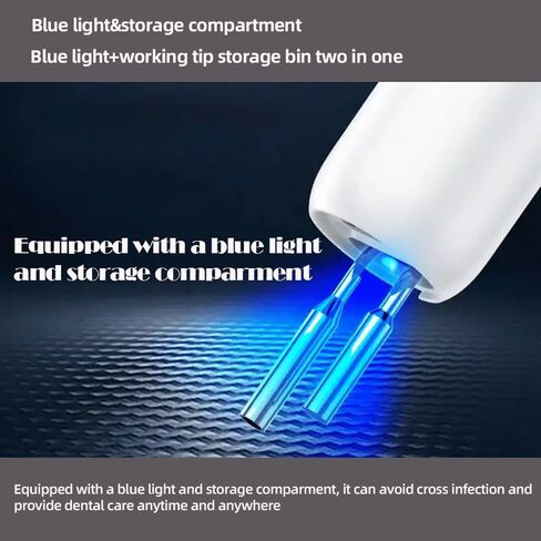 VALFRID Plaque Remover for Teeth,Dog Tooth Brushing Kit,Pet Ultrasonic Teeth Cleaning Kit,Safe for Dog and Cat, with LED Light,White in Kuwait