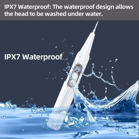 VALFRID Plaque Remover for Teeth,Dog Tooth Brushing Kit,Pet Ultrasonic Teeth Cleaning Kit,Safe for Dog and Cat, with LED Light,White in Kuwait